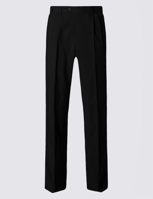 Twin Pleat Trousers with Buttonsafe&trade;